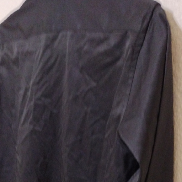 Black Button Down Shirt with Long Sleeves - Picture 10 of 11